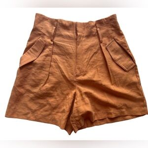 a new day Women's High Waist Orange Shorts